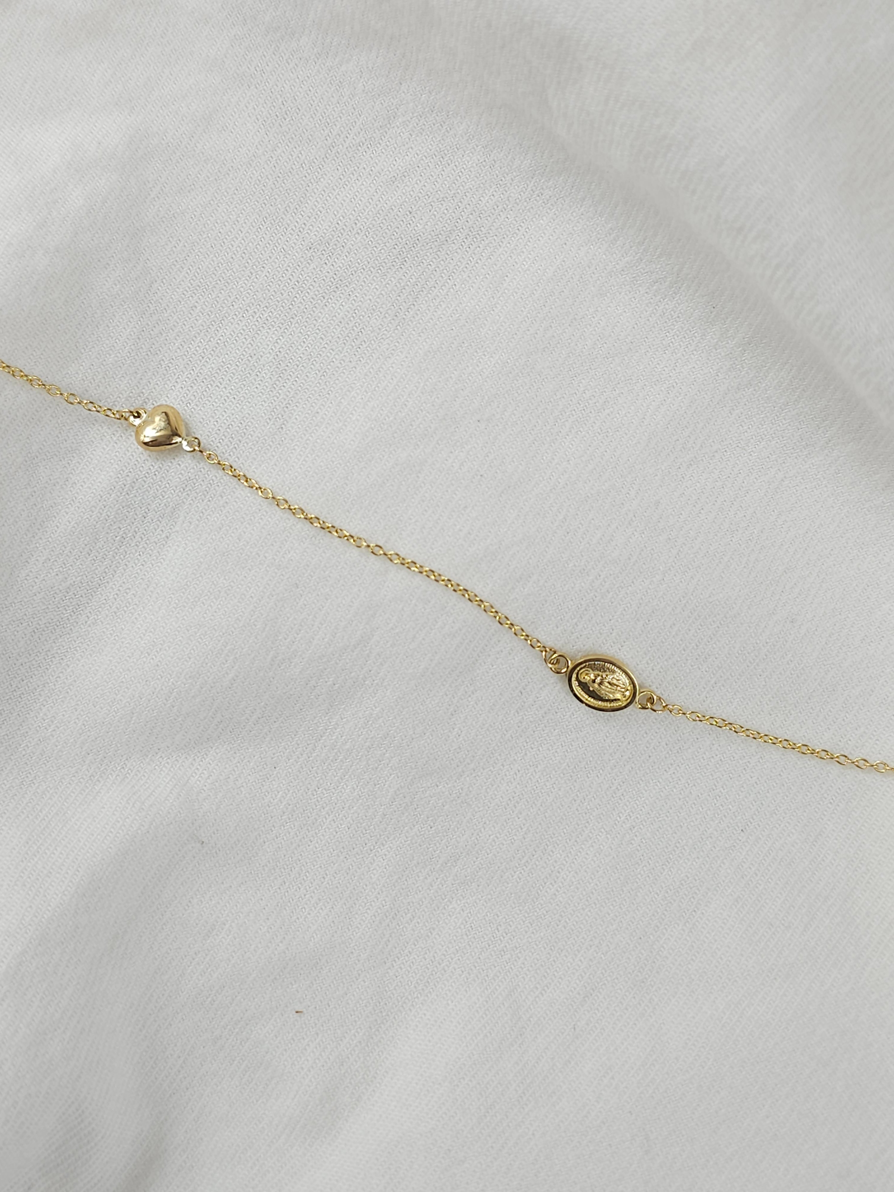 9ct Yellow Gold Religious bracelet