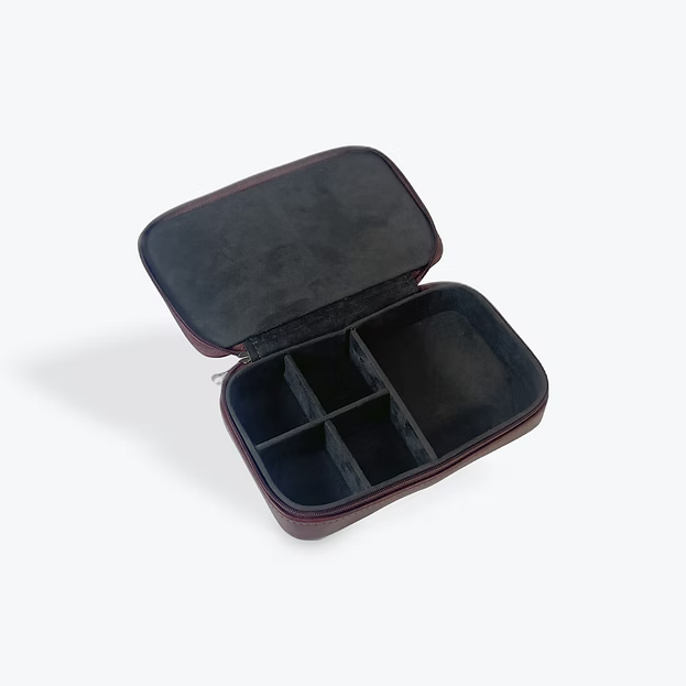 Tan Jewellery Travel Pouch