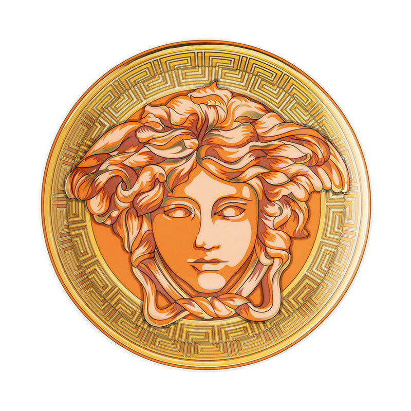 Versace Medusa Amplified Coin Plate 17 cm - Orange