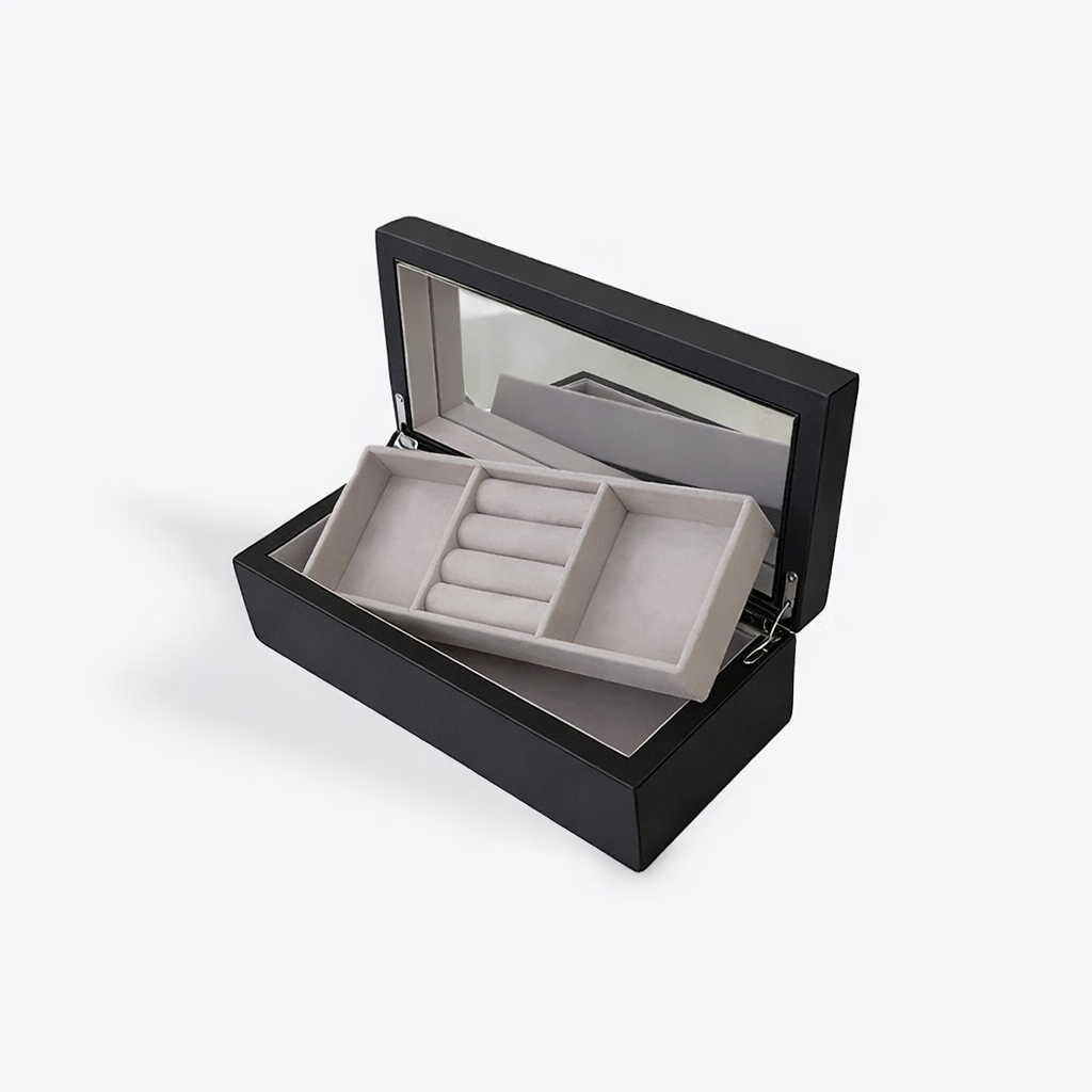 Black Rectangle Jewellery Box