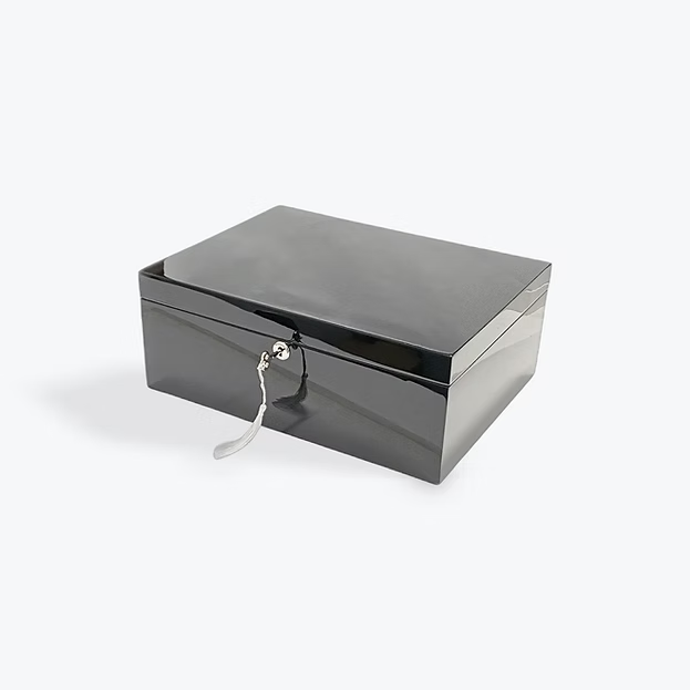Black Rectangle Jewellery Box