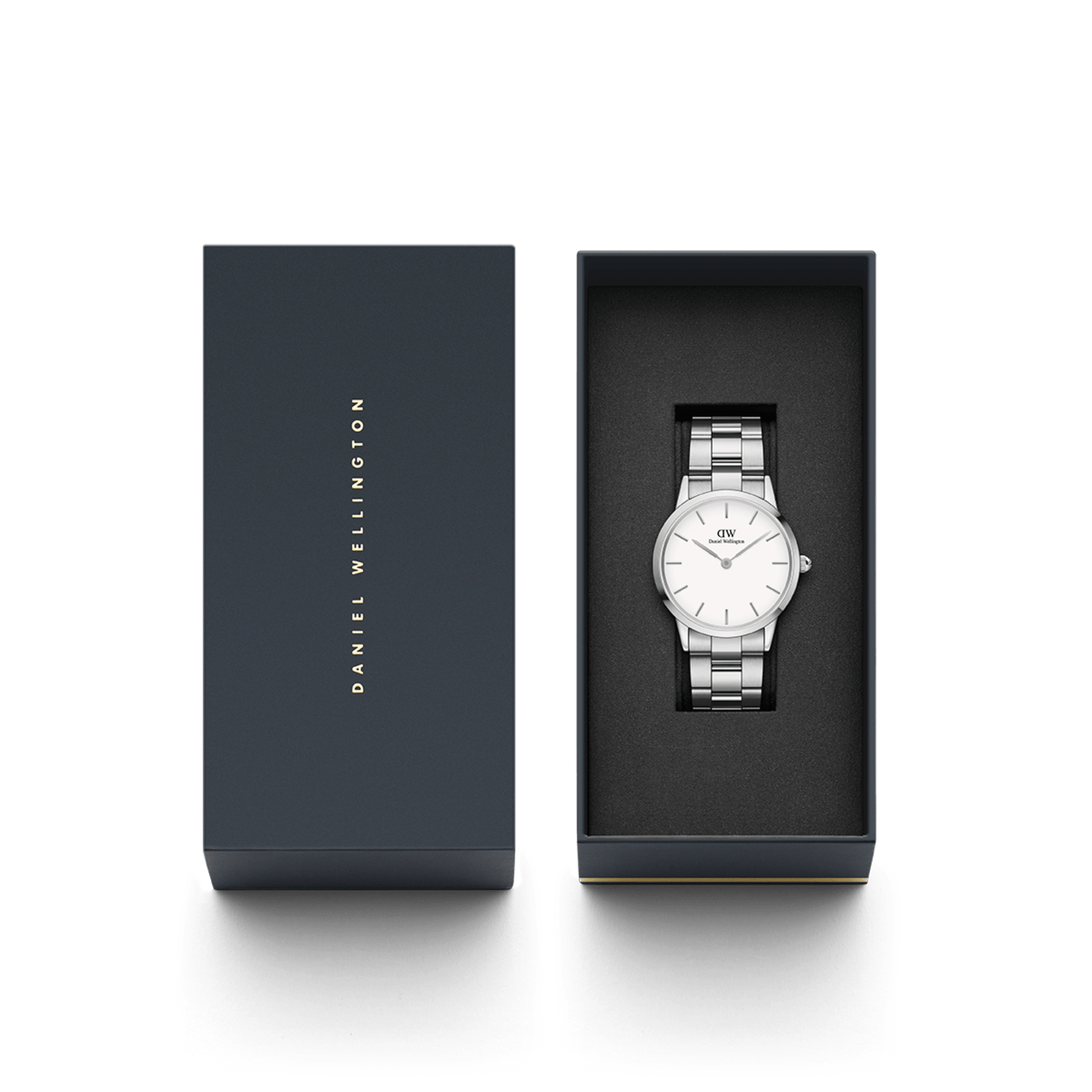 Daniel Wellington Iconic Link 36 Silver and White Watch