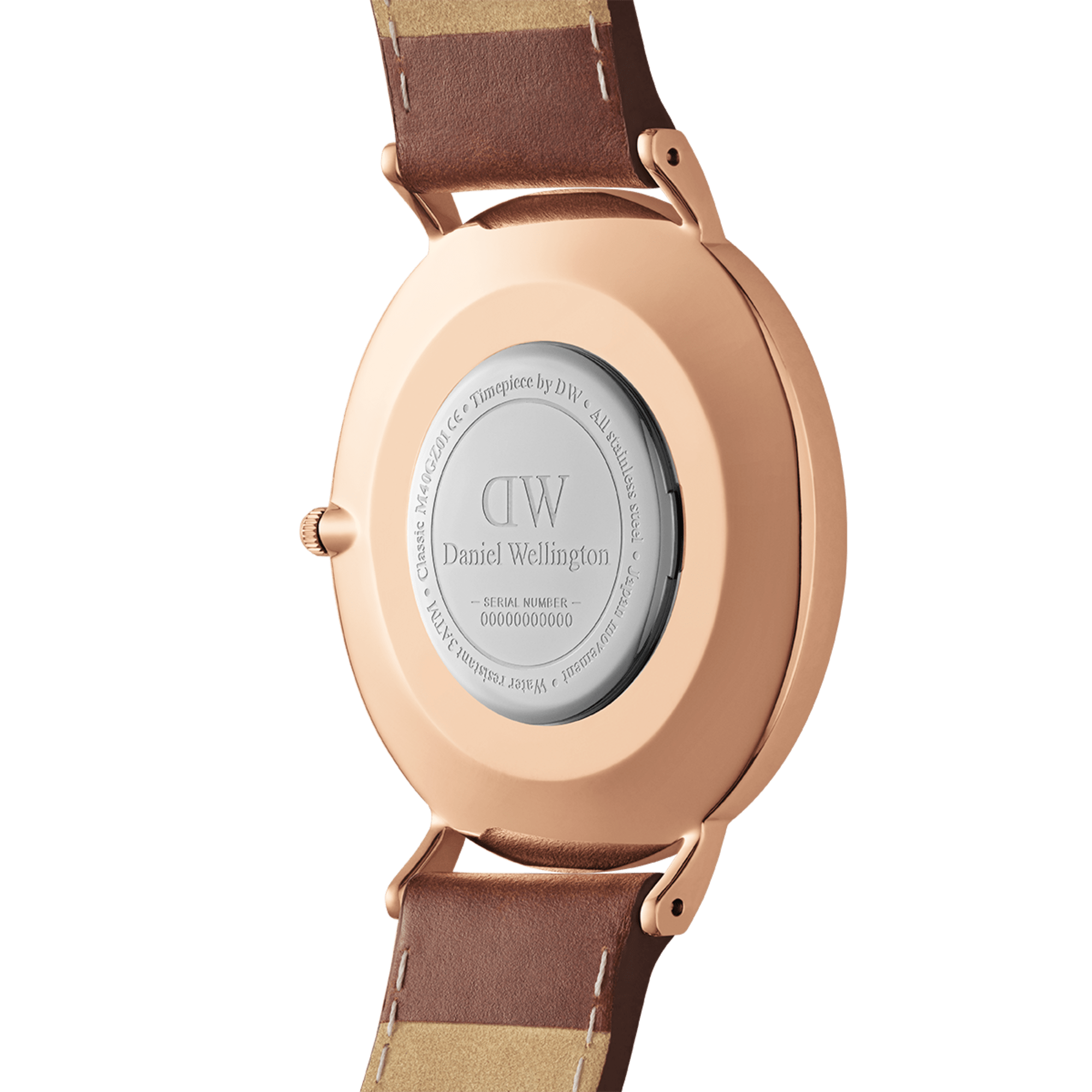 Daniel Wellington Classic 40 St Mawes Rose Gold and Amber Watch