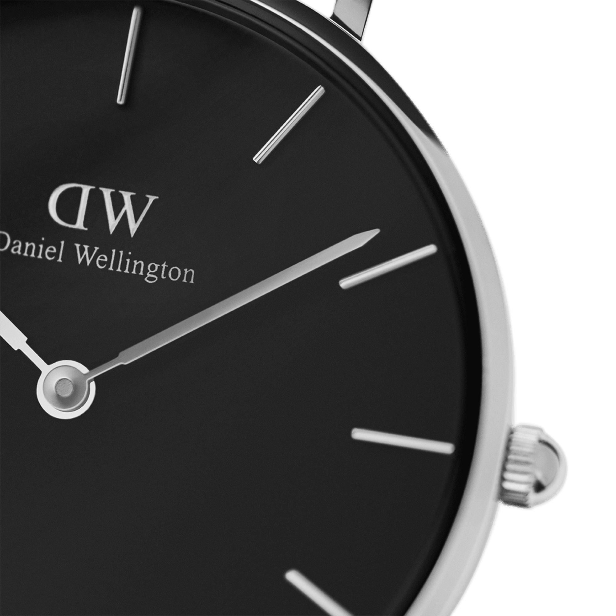 Daniel Wellington Petite 32 Silver and Black Watch
