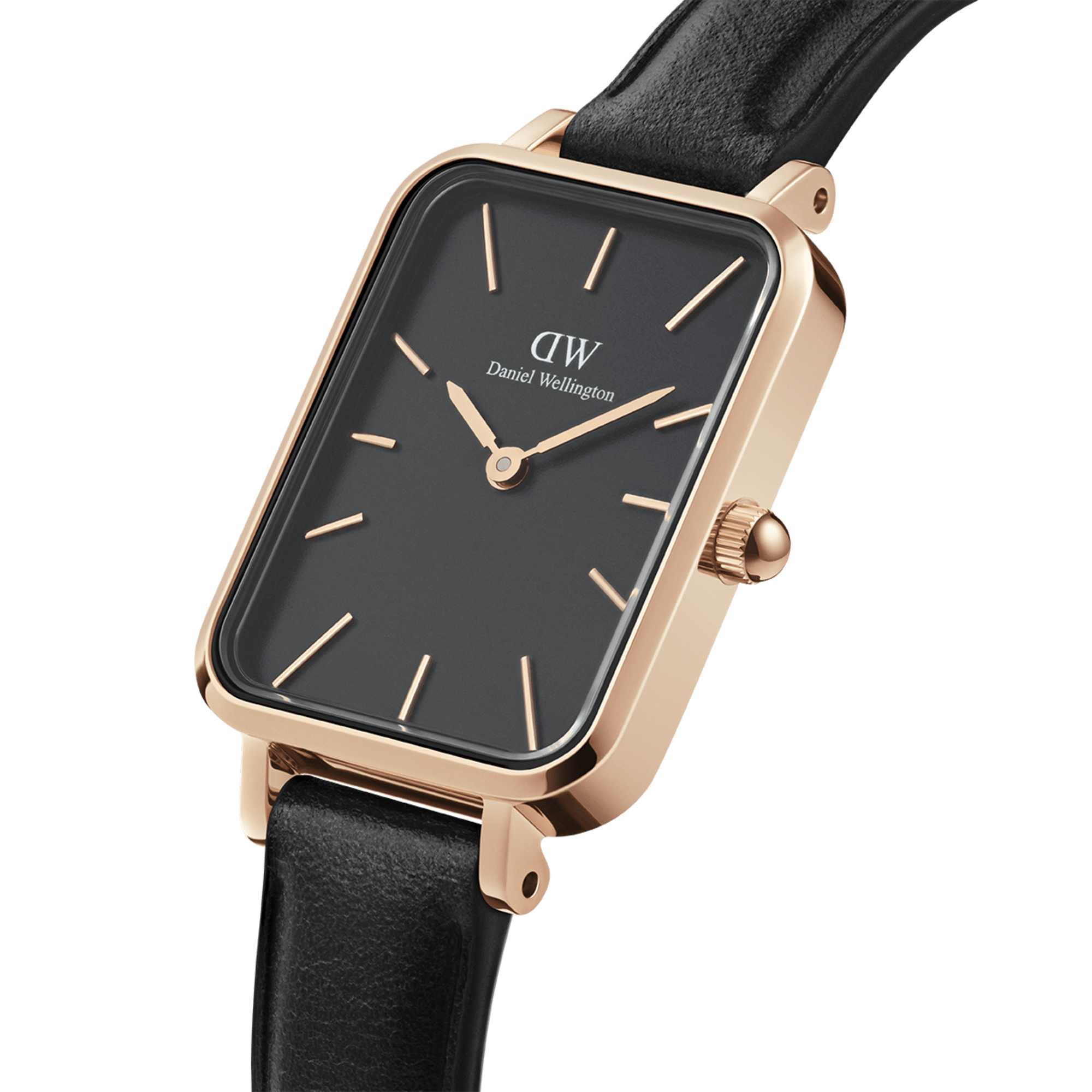 Daniel Wellington Quadro 20X26 Pressed Sheffield Rose Gold and Black Watch