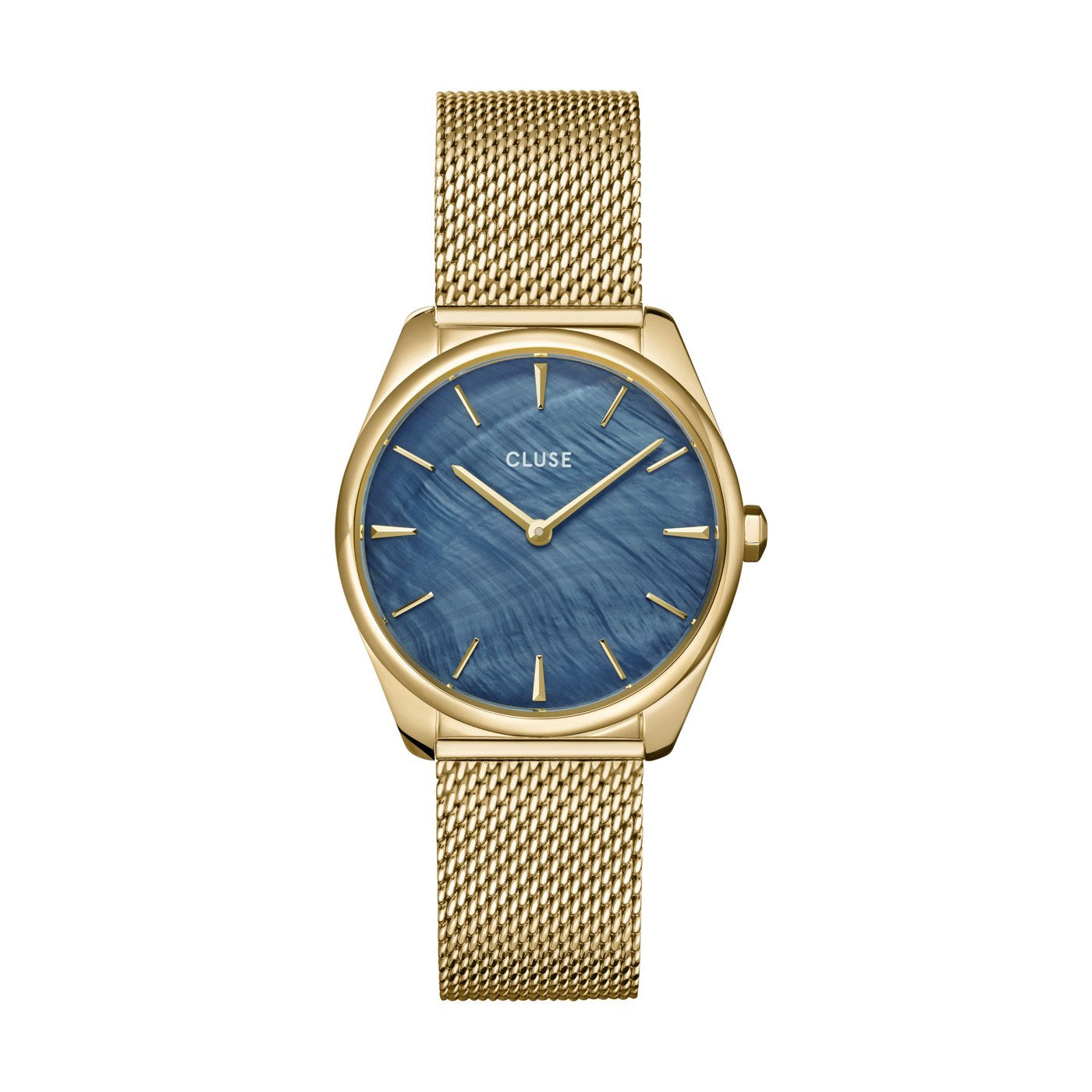 CLUSE Feroce Petite Gold and Blue Mother of Pearl Watch, CW0101212007