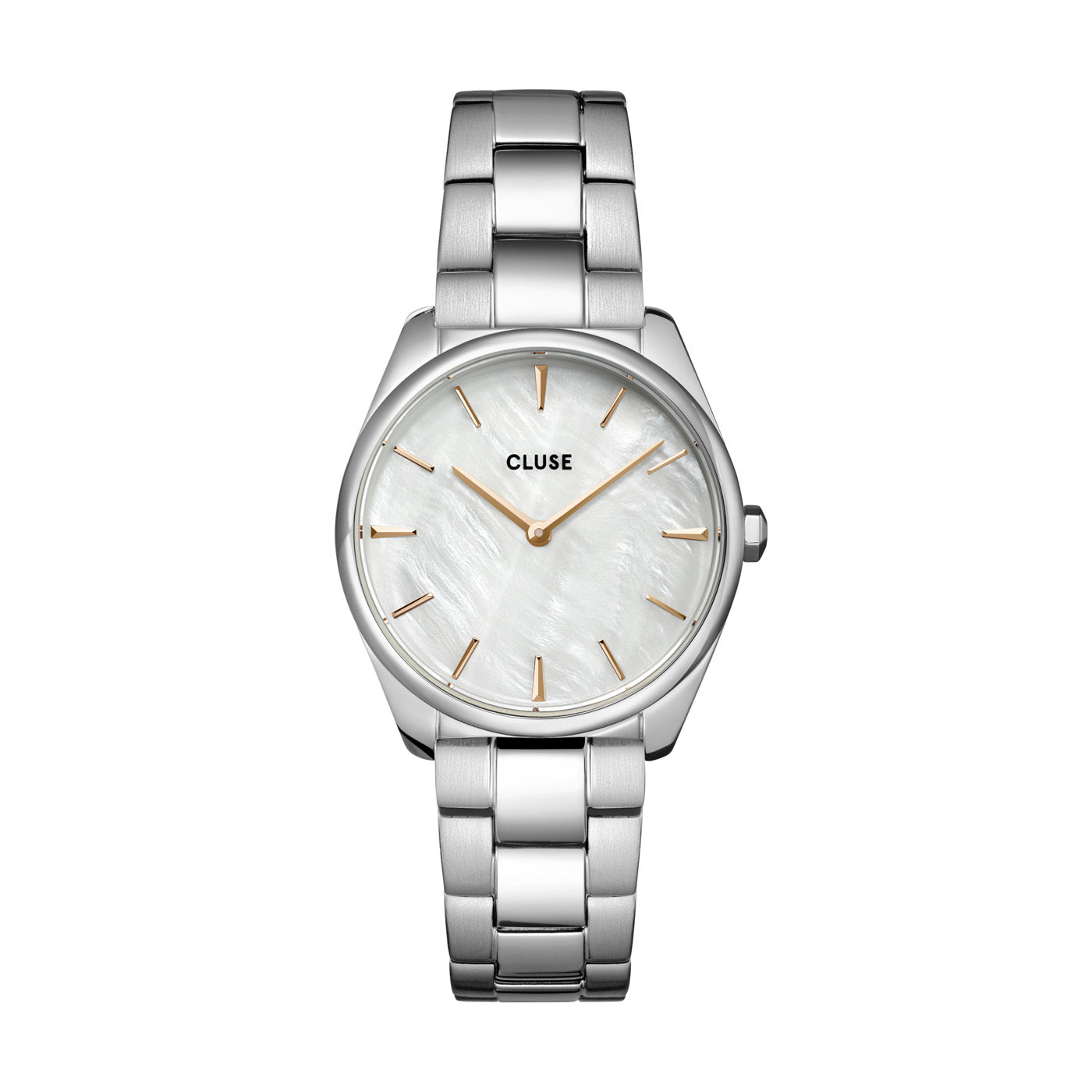 CLUSE Feroce Petite Silver White Pearl and Steel Watch, CW11211