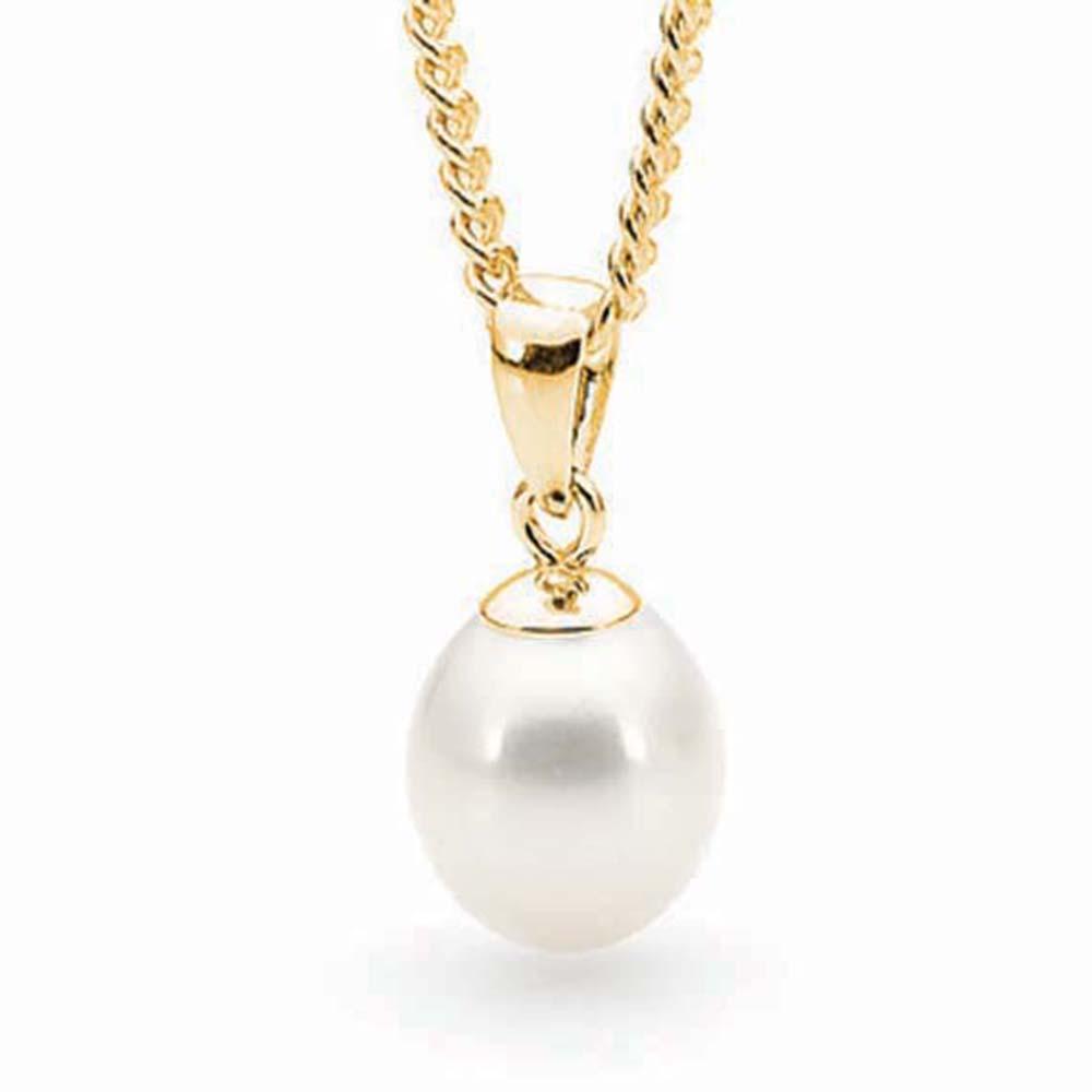 9ct Yellow Gold Freshwater Pearl Pendant