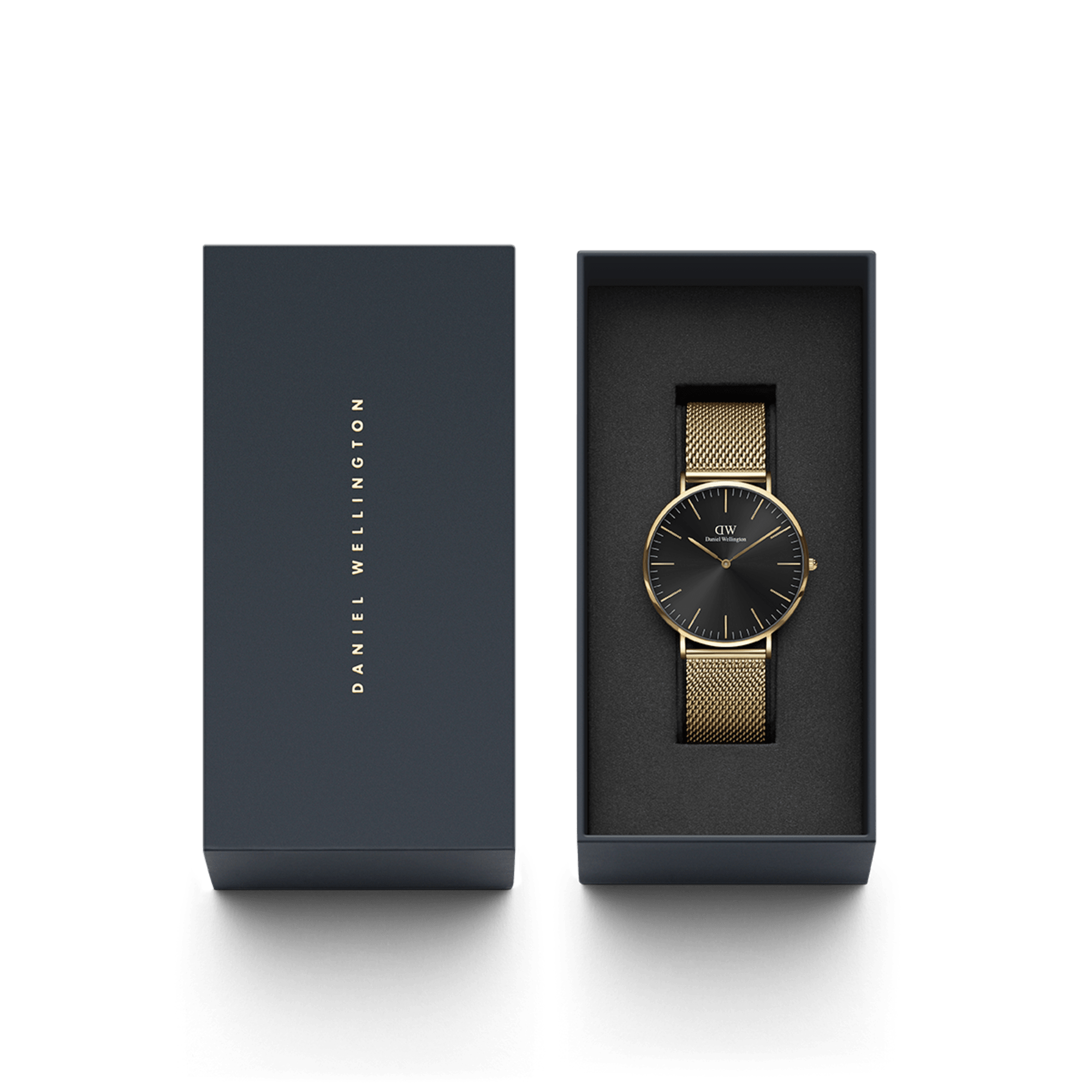 Daniel Wellington Classic 40 Evergold Gold and Onyx Watch