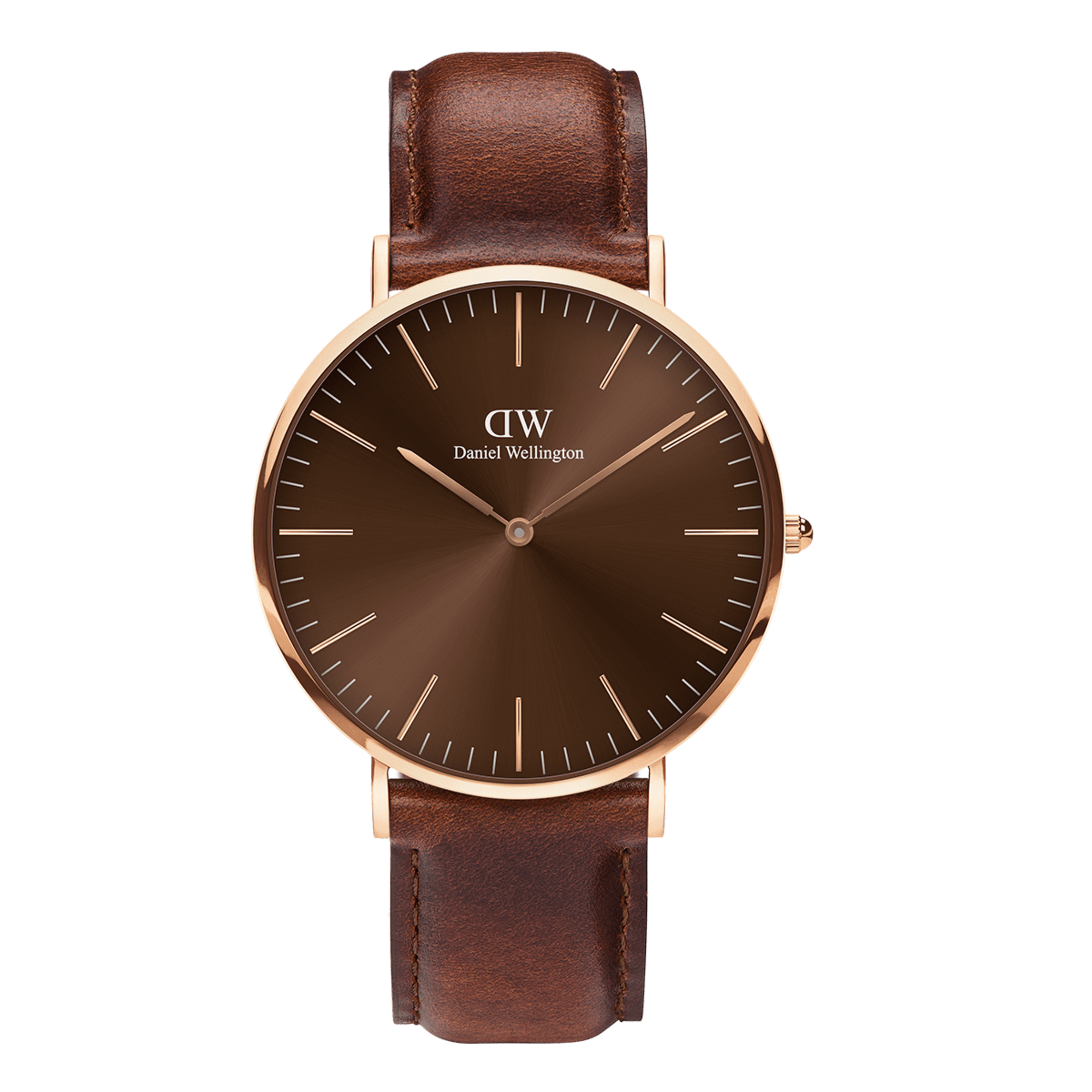 Daniel Wellington Classic 40 St Mawes Rose Gold and Amber Watch