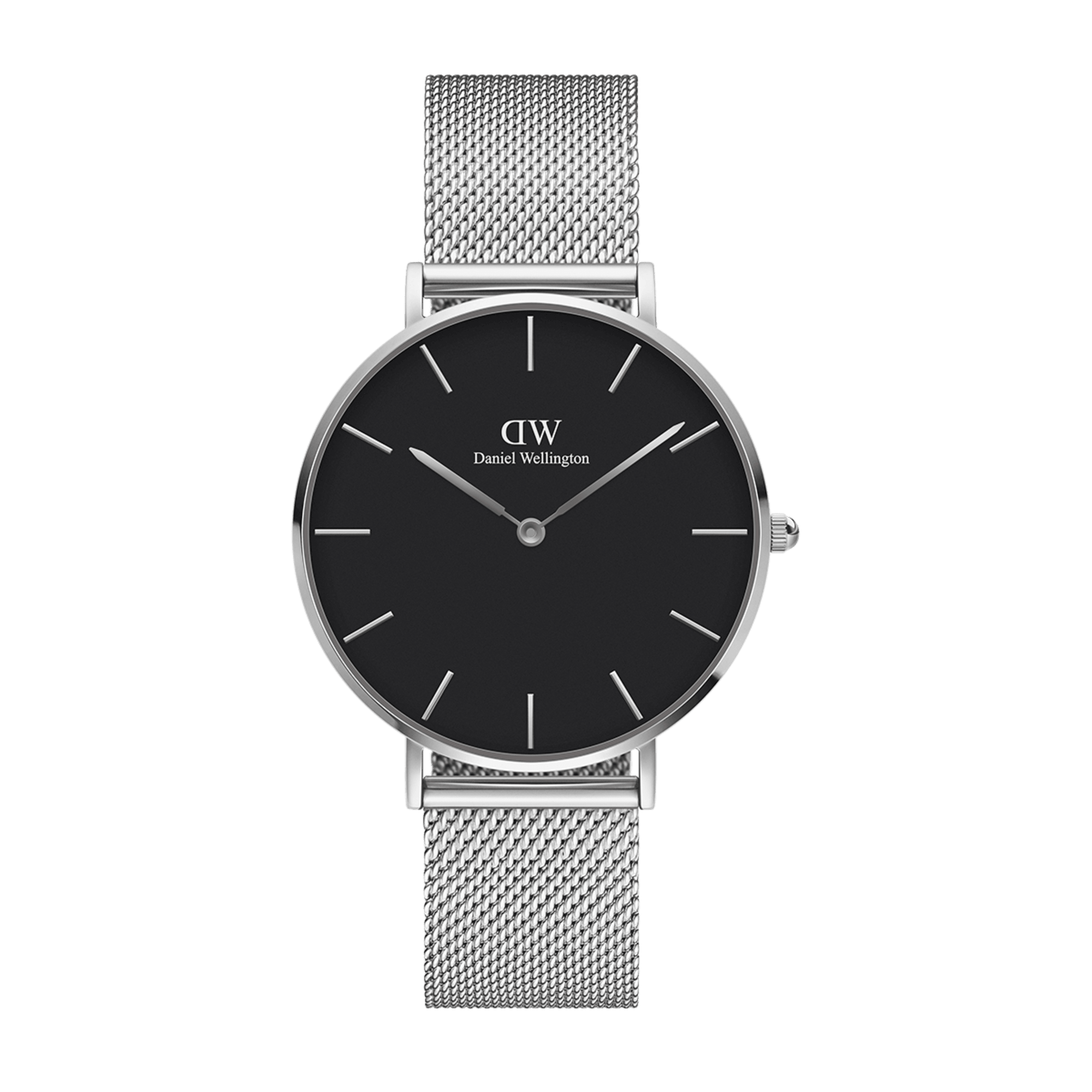Daniel Wellington Petite 32 Silver and Black Watch