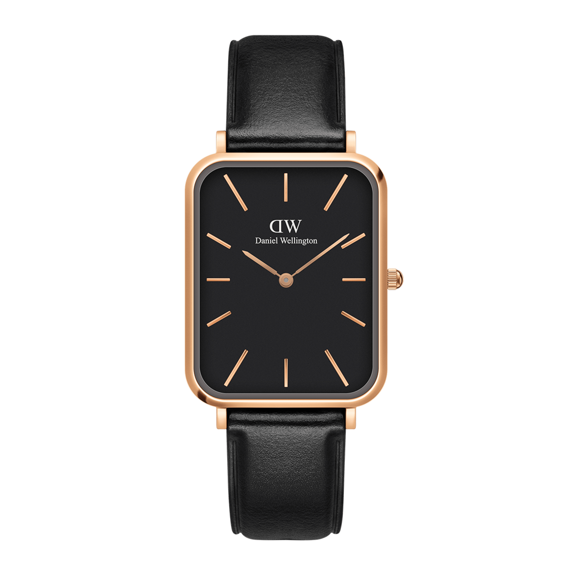 Daniel Wellington Quadro 20X26 Pressed Sheffield Rose Gold and Black Watch