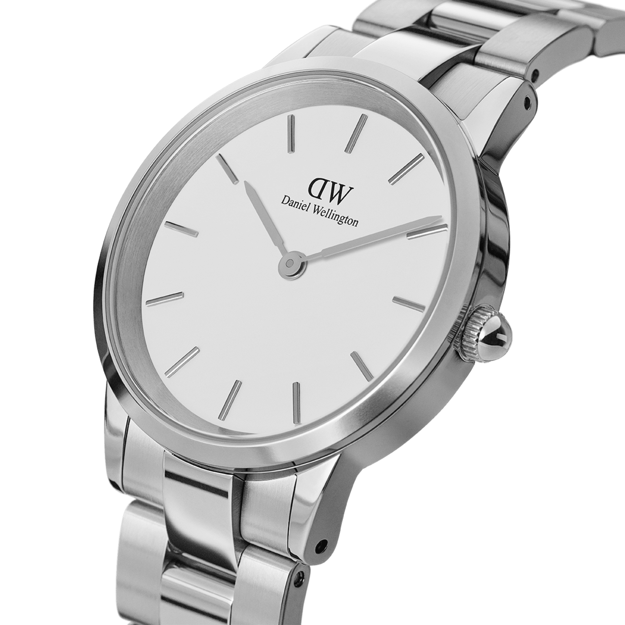 Daniel Wellington Iconic Link 36 Silver and White Watch