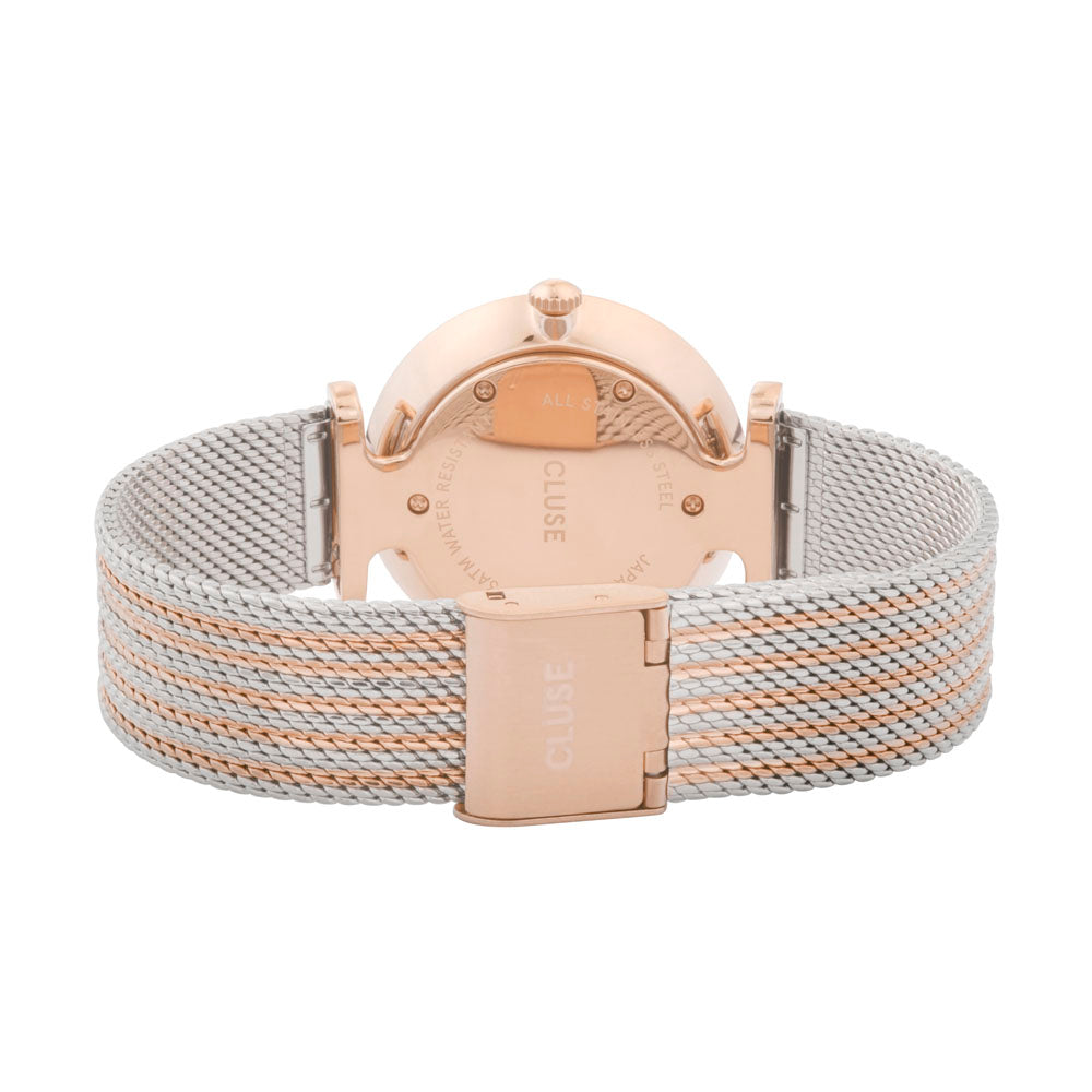CLUSE Triomphe Rose Gold Bicolour Mesh CW0101208001