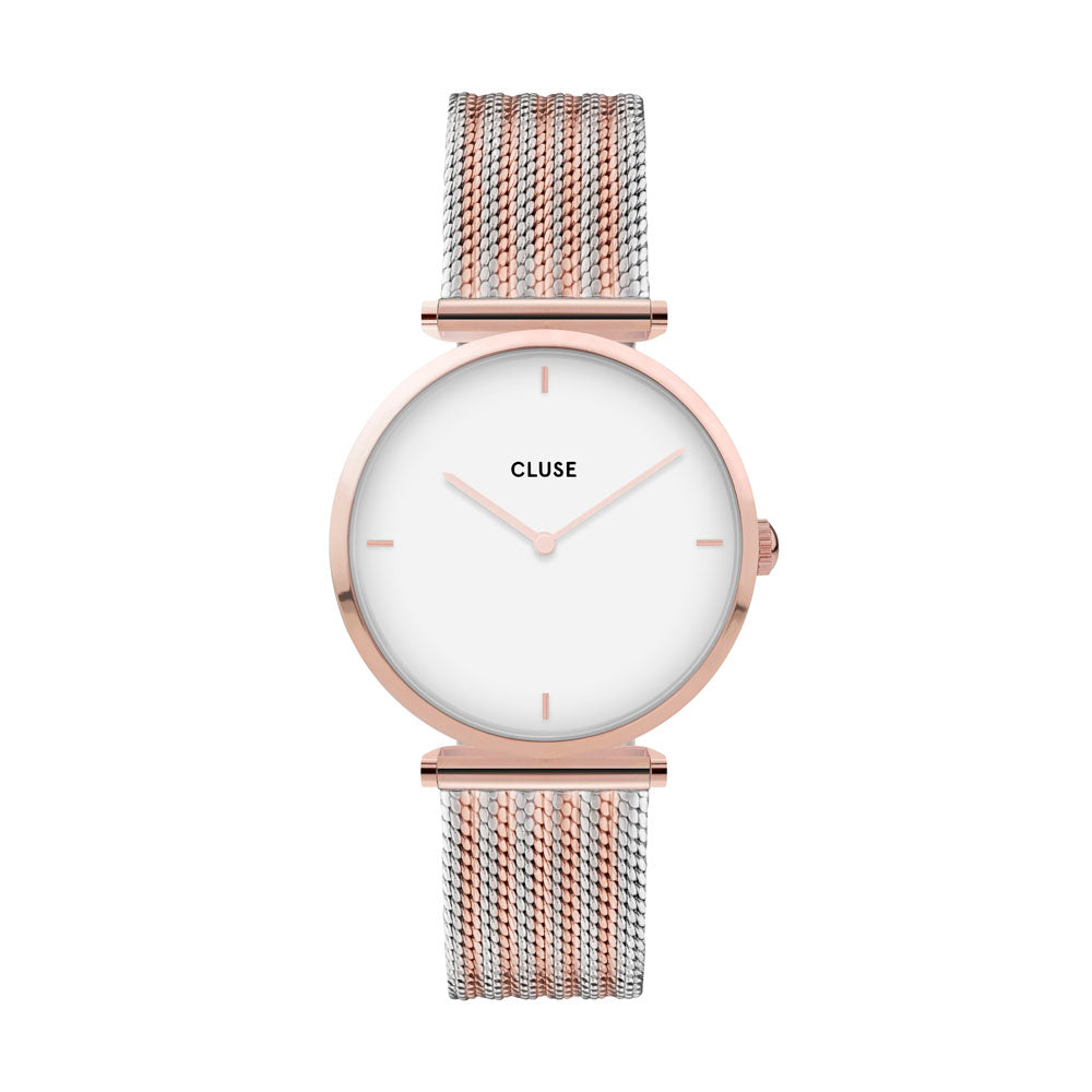 CLUSE Triomphe Rose Gold Bicolour Mesh CW0101208001