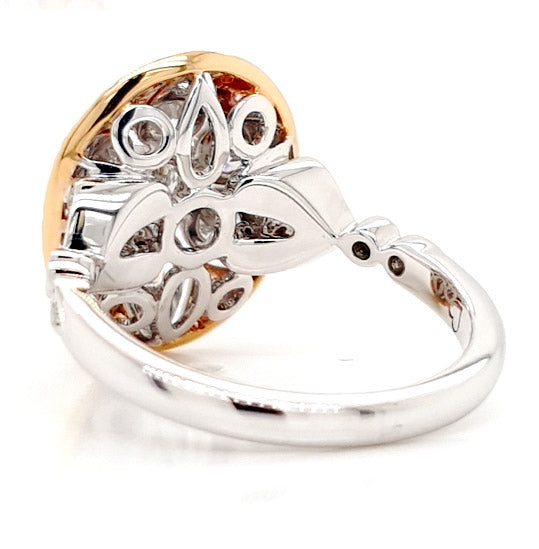 18 carat White & Rose Gold, Argyle Pink Diamond Ring.