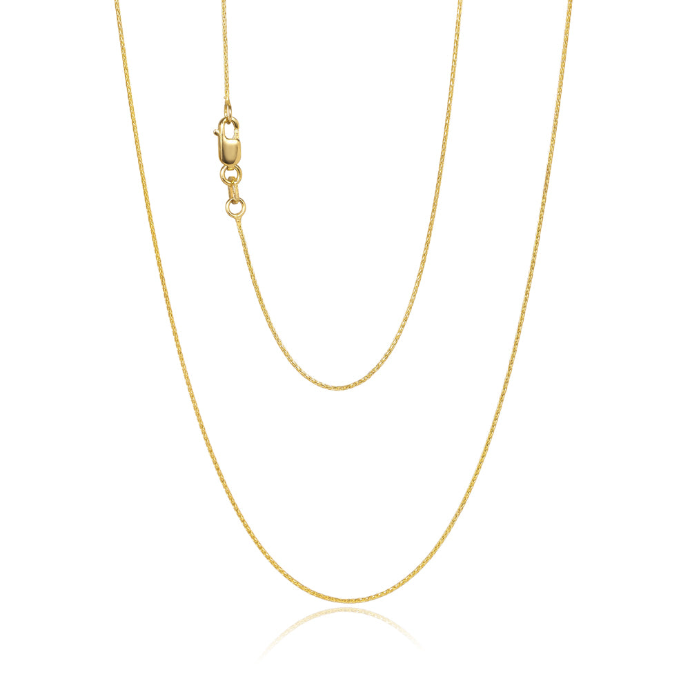 9ct Yellow Gold Magic Chain, 0.8mm, 50cm