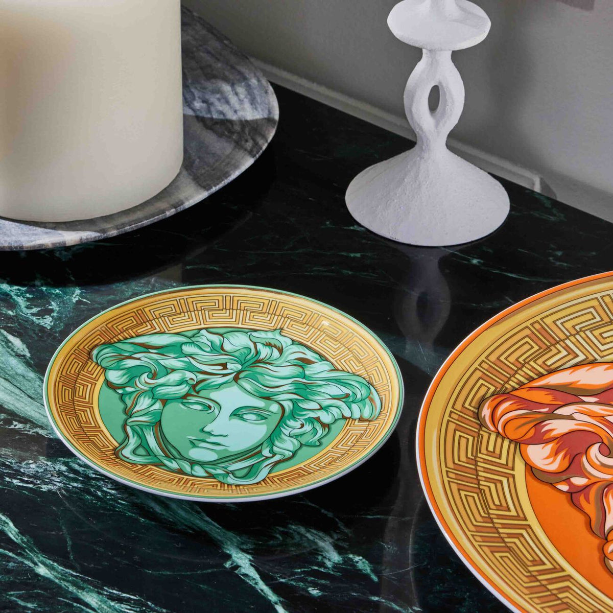 Versace Medusa Amplified Coin Plate 17 cm - Green – view 3