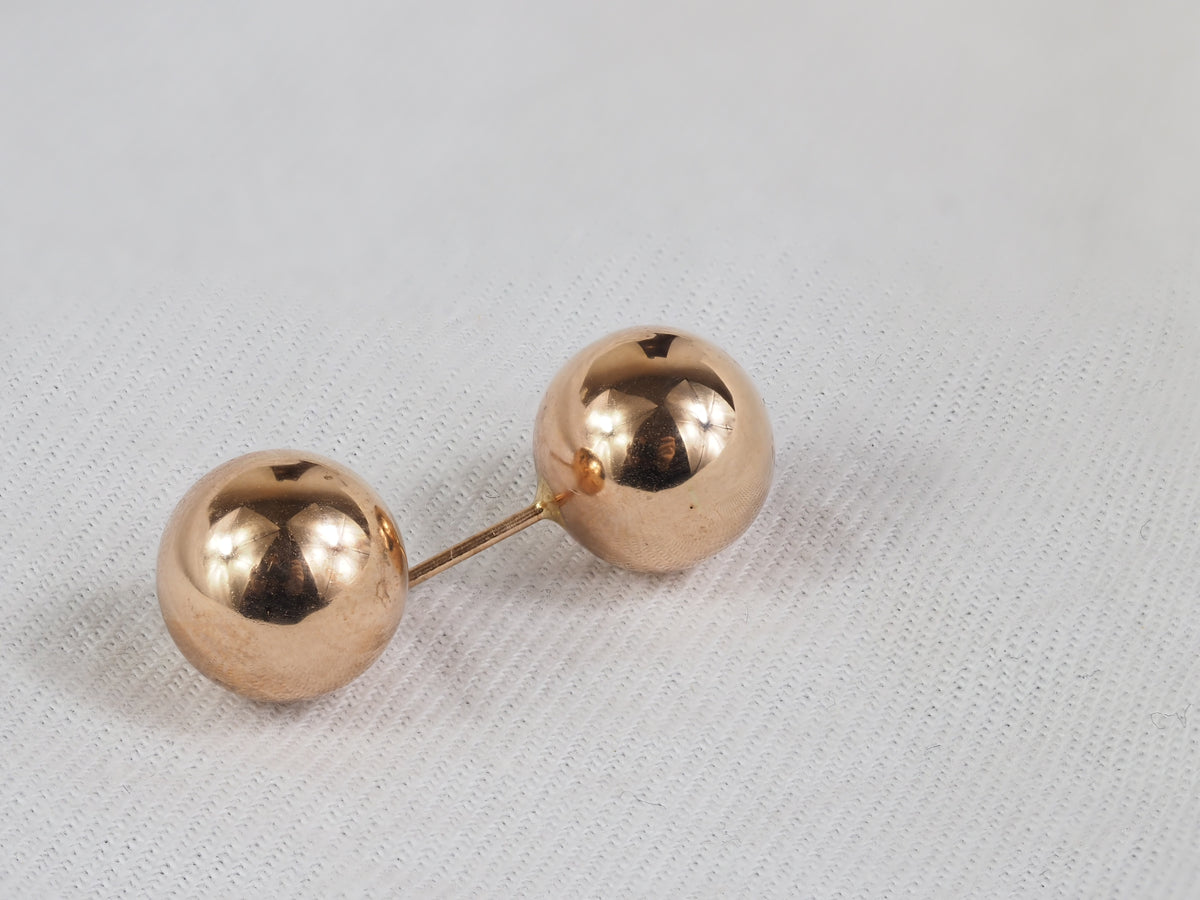 9ct Rose Gold 10mm Ball Stud Earrings