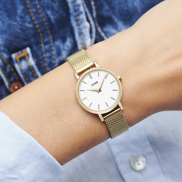 Cluse Boho Chic Petite Black and Gold Watch, CW0101211001