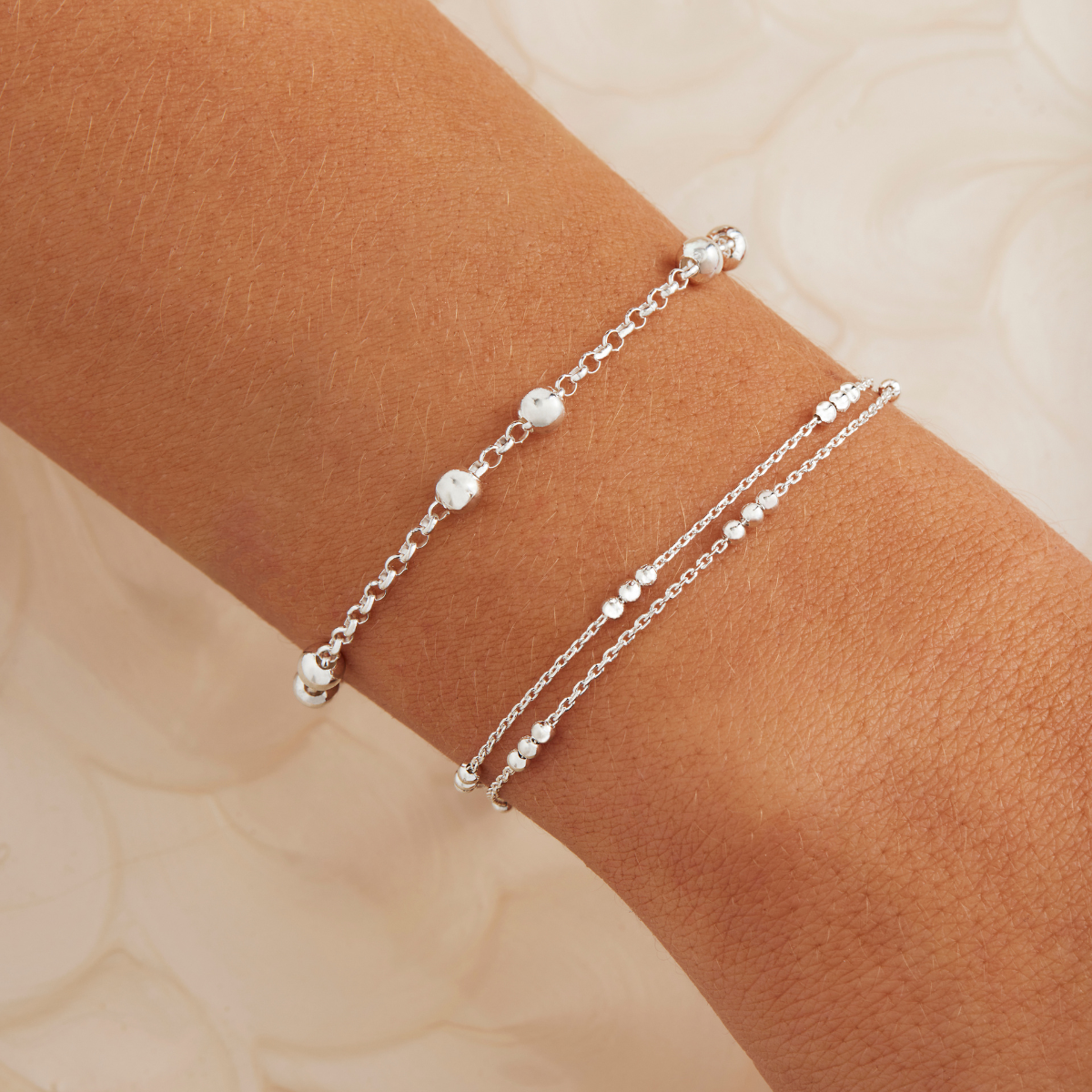NAJO Halcyon Silver Bracelet (18.5cm+ext)