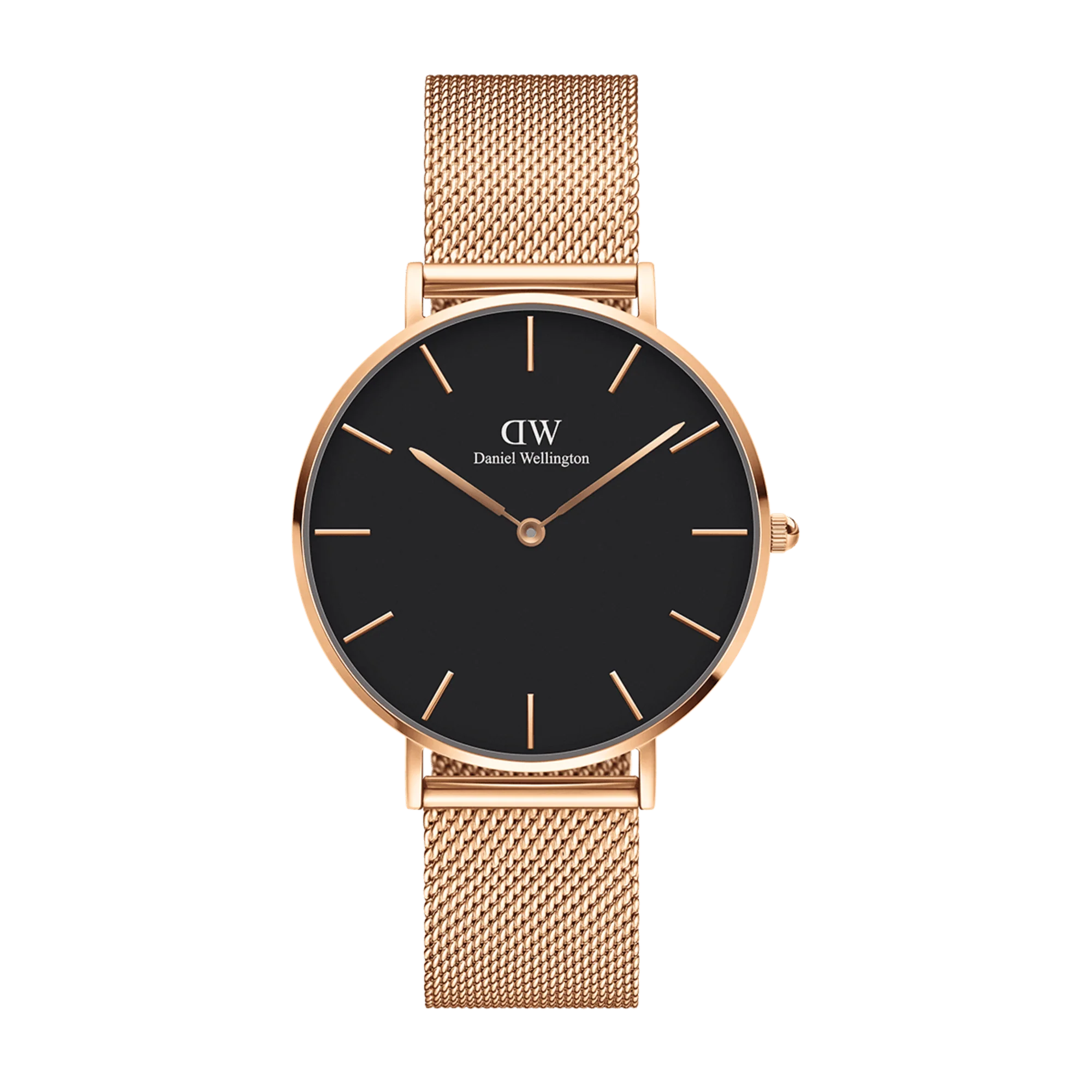 Daniel Wellington Petite Melrose 36 Rose Gold and Black