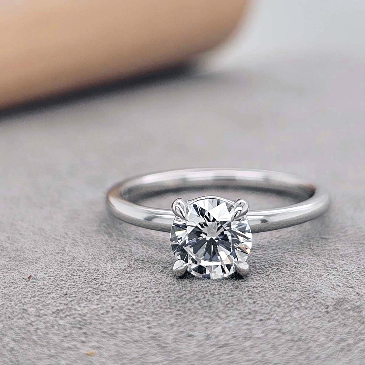 Round Brilliant Cut Diamond Solitaire Engagement Ring