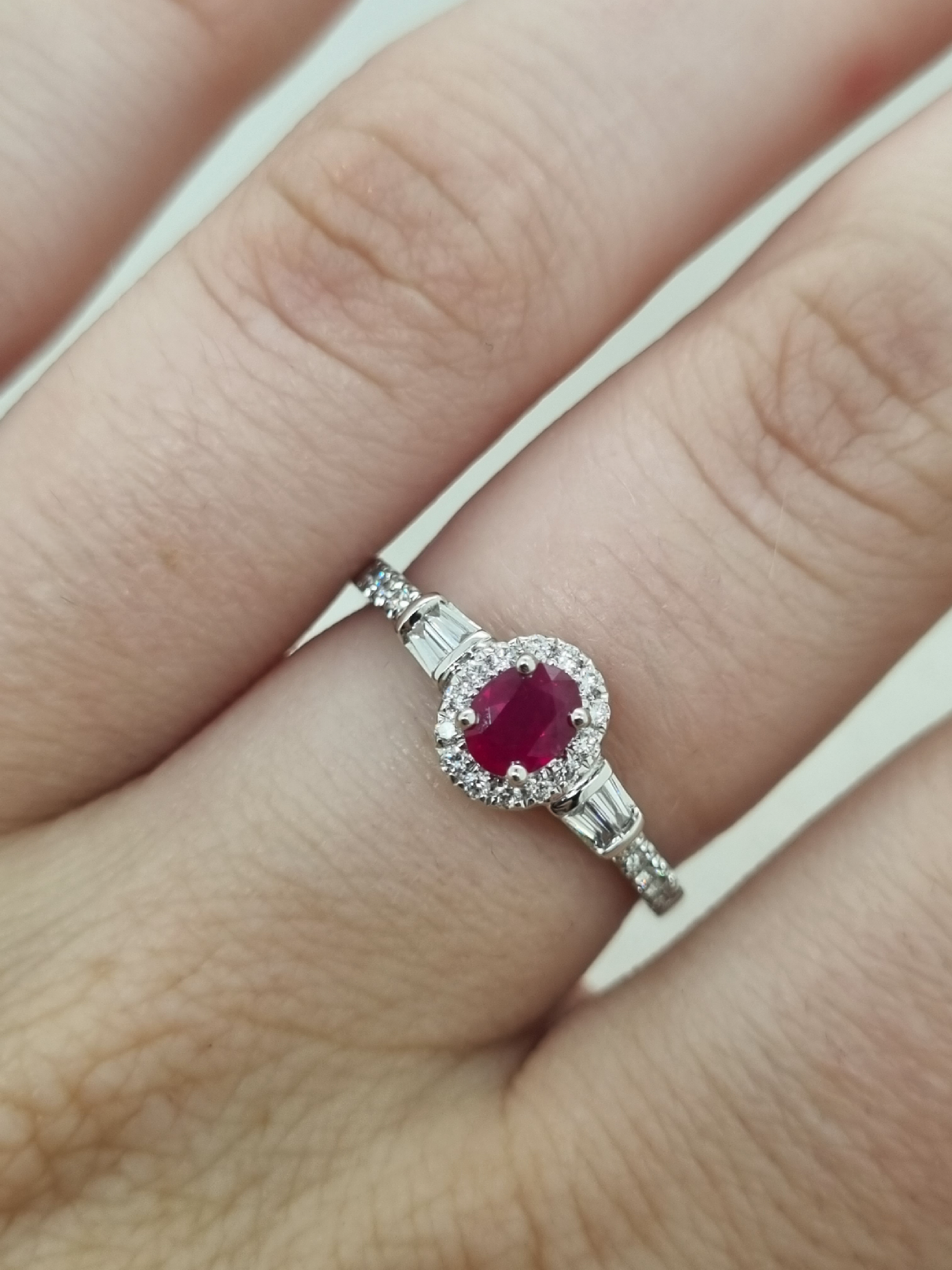 Ruby halo engagement ring deals