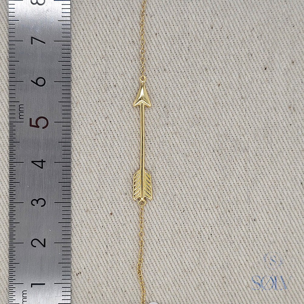 Solv Sterling Silver Arrow Bracelet