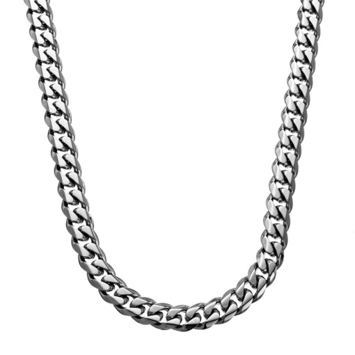 Stainless Steel Cuban Link Chain, 60cm