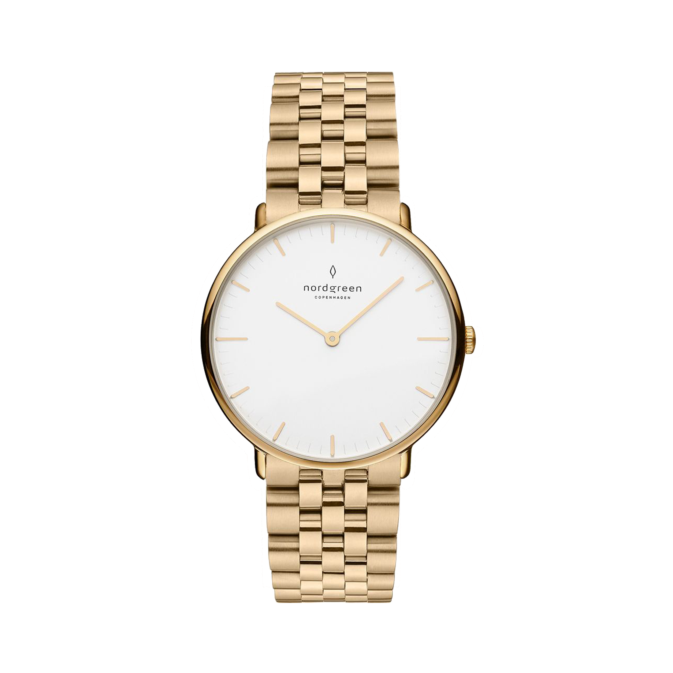 Nordgreen Native 32mm Gold White Dial Watch - view 1