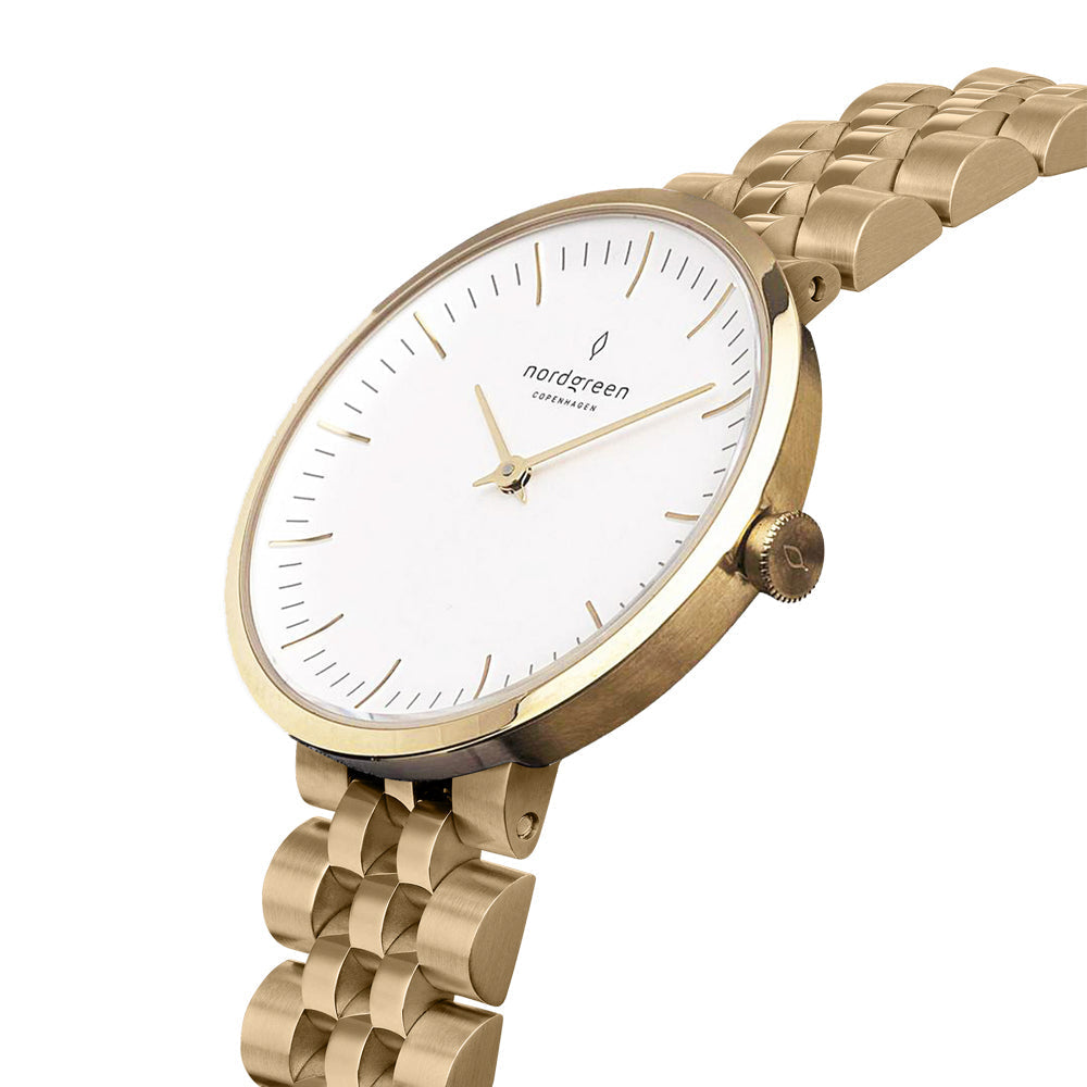 Nordgreen Infinity 32mm Gold White Dial Watch - view 2