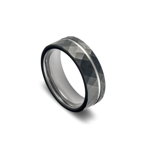 Tungsten Black Plated Ring, size 12