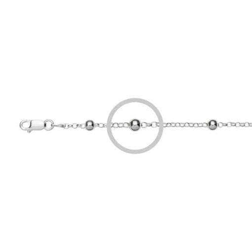 Sterling Silver Ball Chain, 55cm