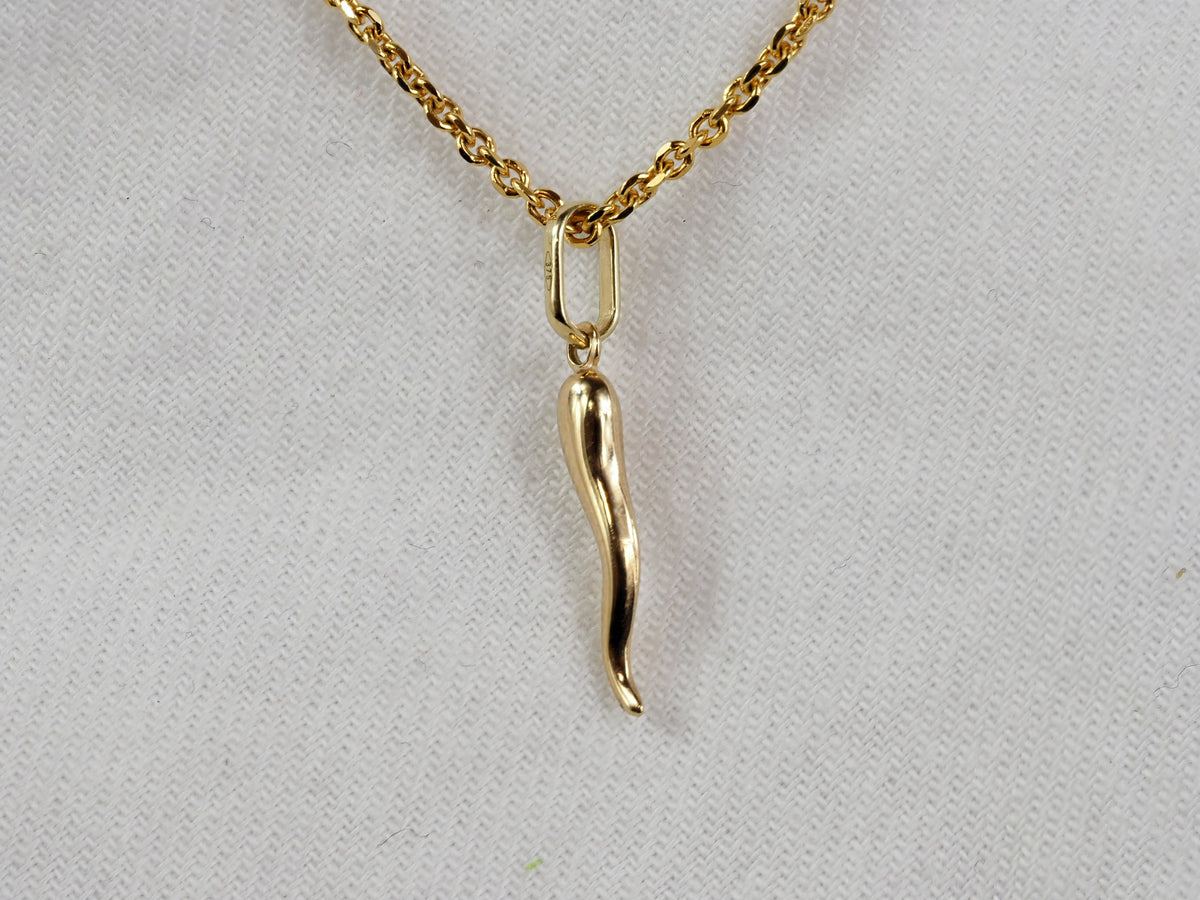 9ct Yellow Gold Horn Of Plenty Pendant, 13mm