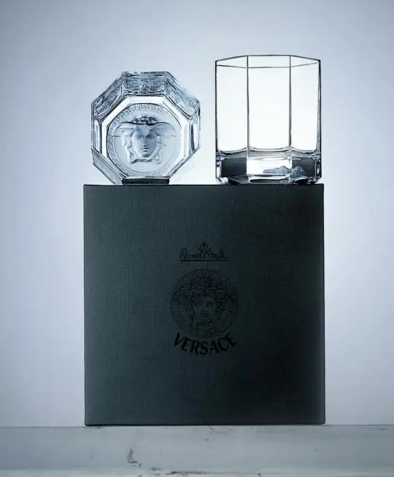 Versace Medusa Lumière Crystal Whiskey Glasses – Set of 2