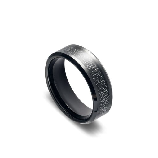 Tungsten Black Plated Ring, size 11