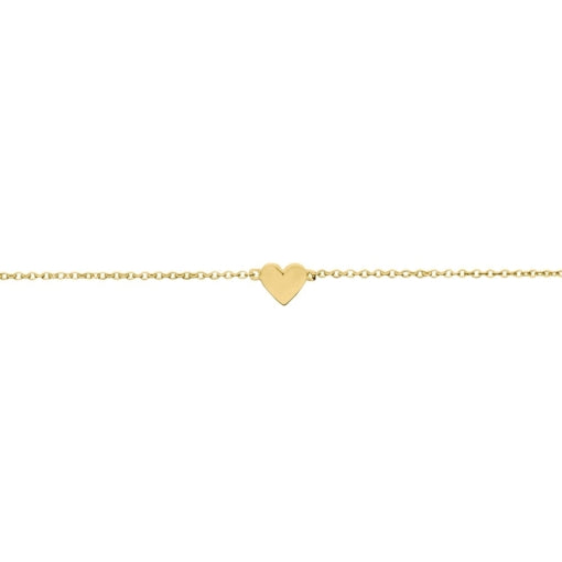 Sterling Silver Gold Plated Bracelet, 18cm