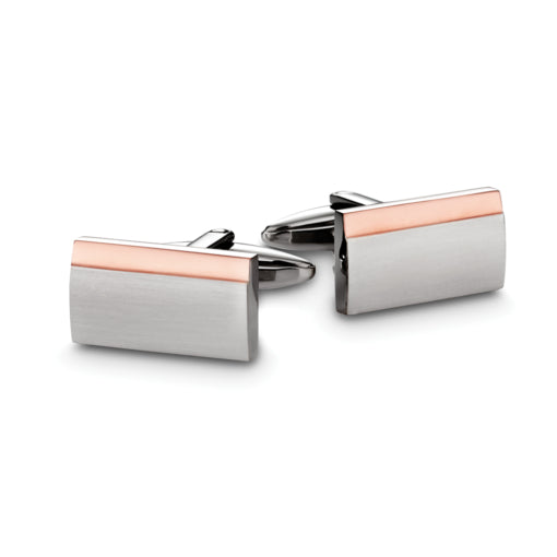 Stainless Steel Gold Plated Cufflinks