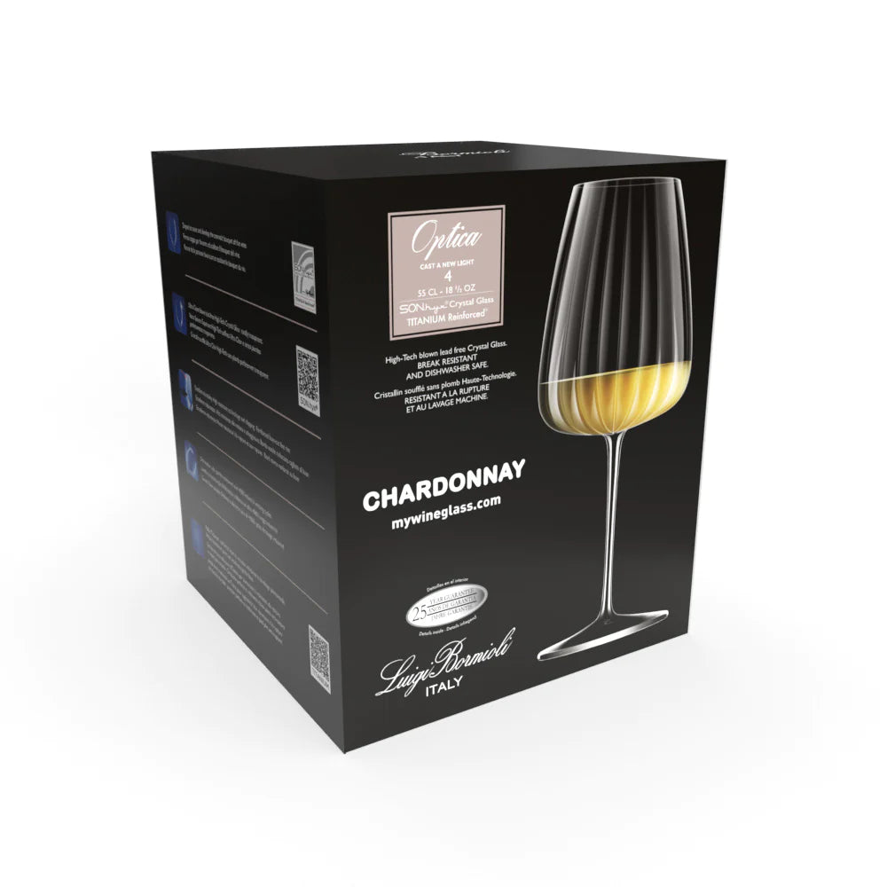 Luigi Bormioli Optica Chardonnay, 4 pack