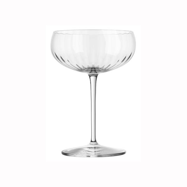 Luigi Bormioli Optica Champagne Coupes 300ml - Set of 4