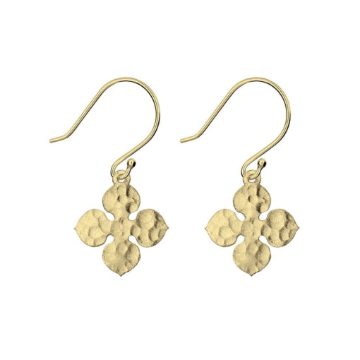 Sterling Silver Gold Plated Drop Earrings