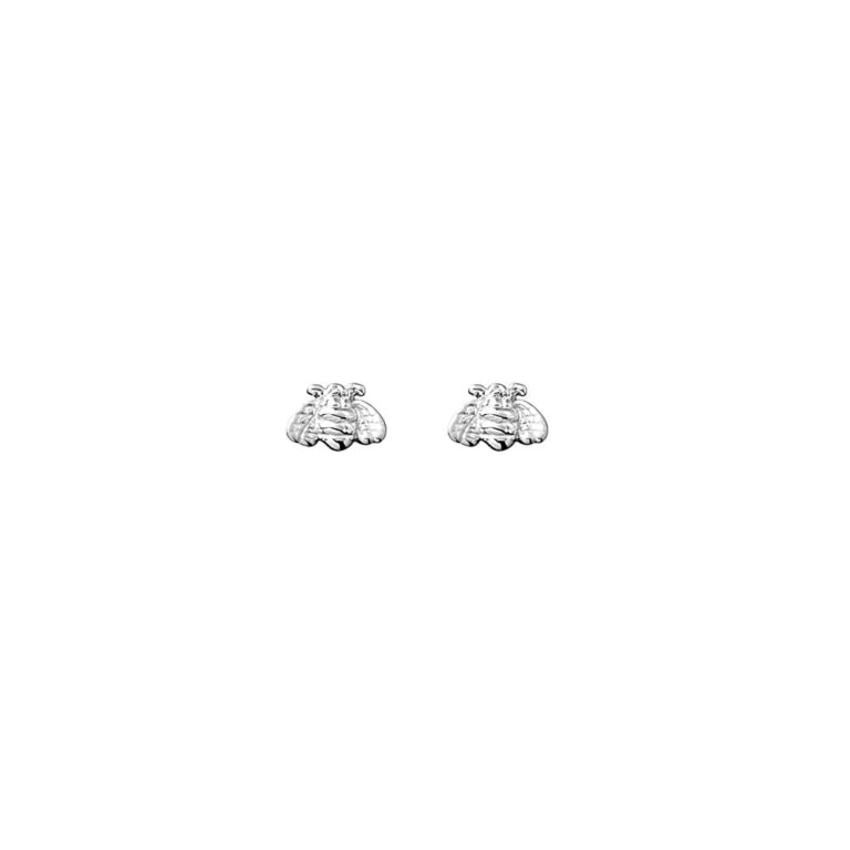 Sterling Silver Bee Stud Earrings