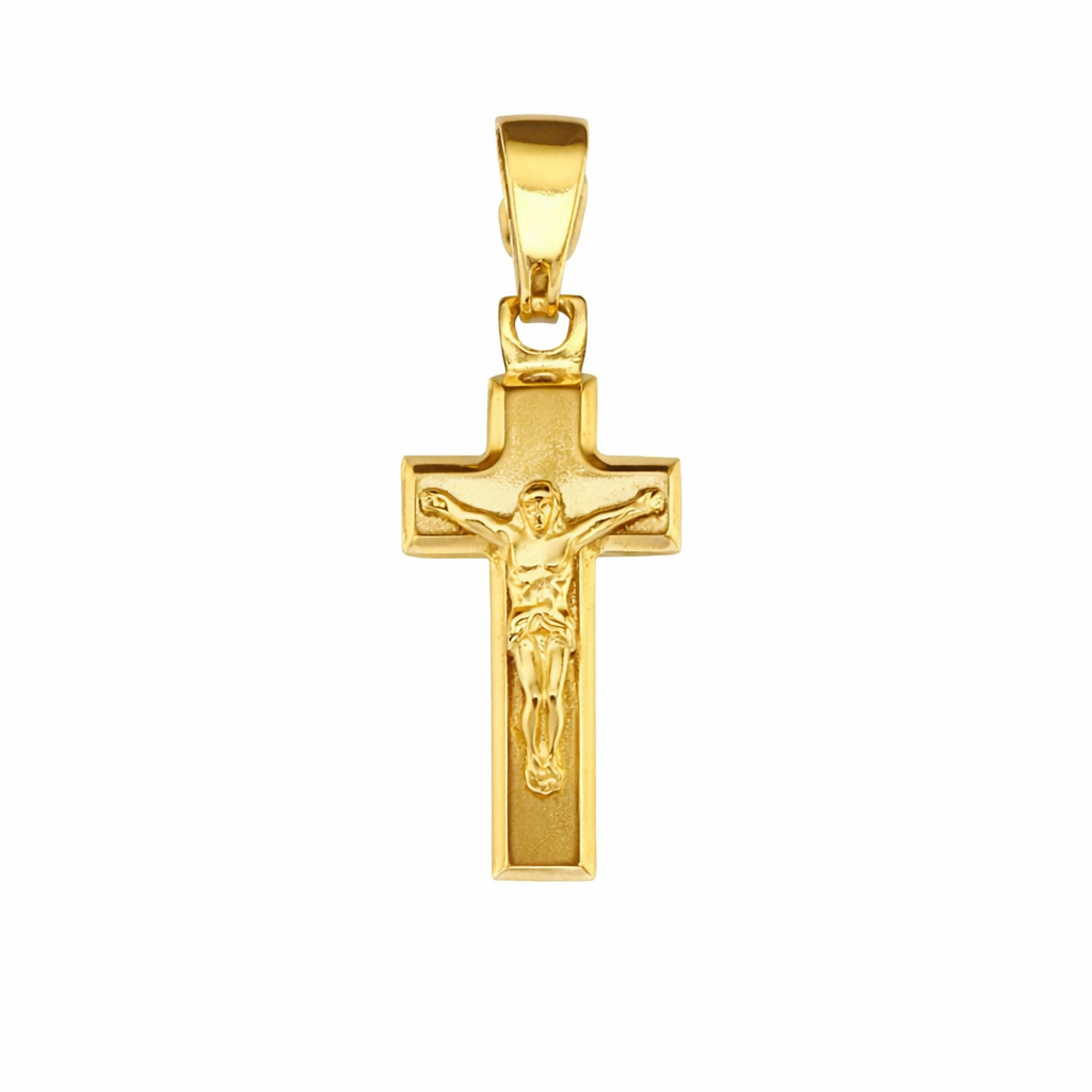 9ct Yellow Gold Crucifix, 20mm