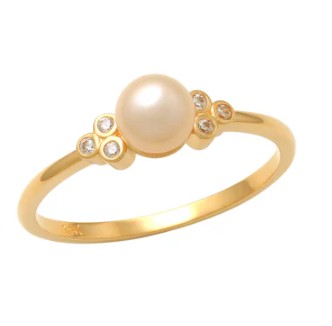 9ct Yellow Gold Freshwater Pearl Ring