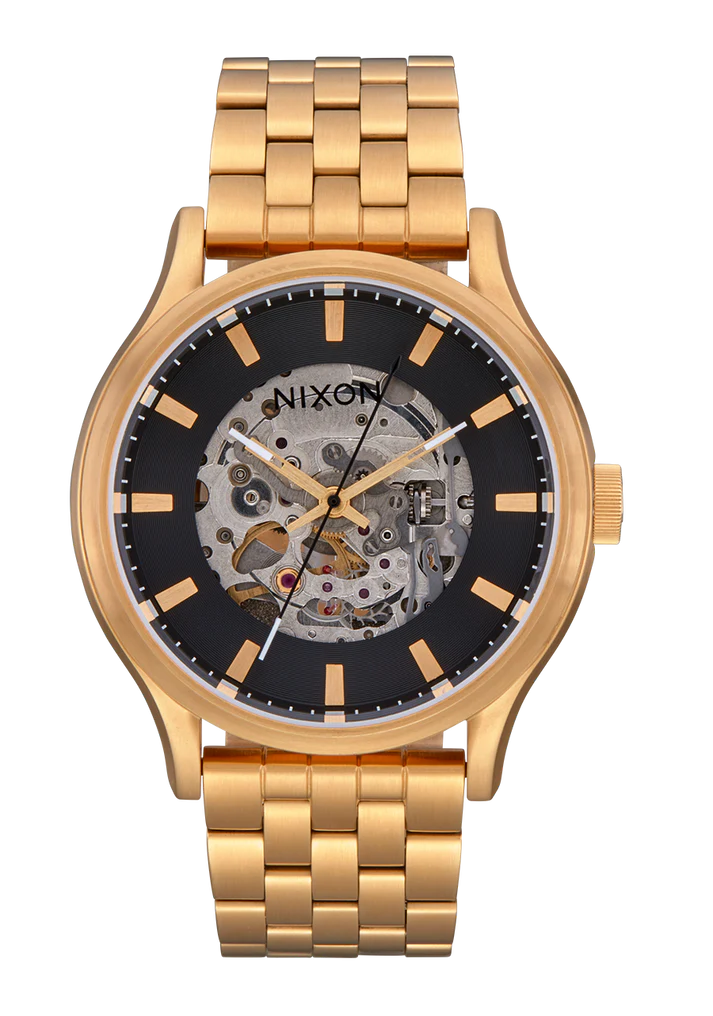 Nixon Spectra Black and Gold Watch