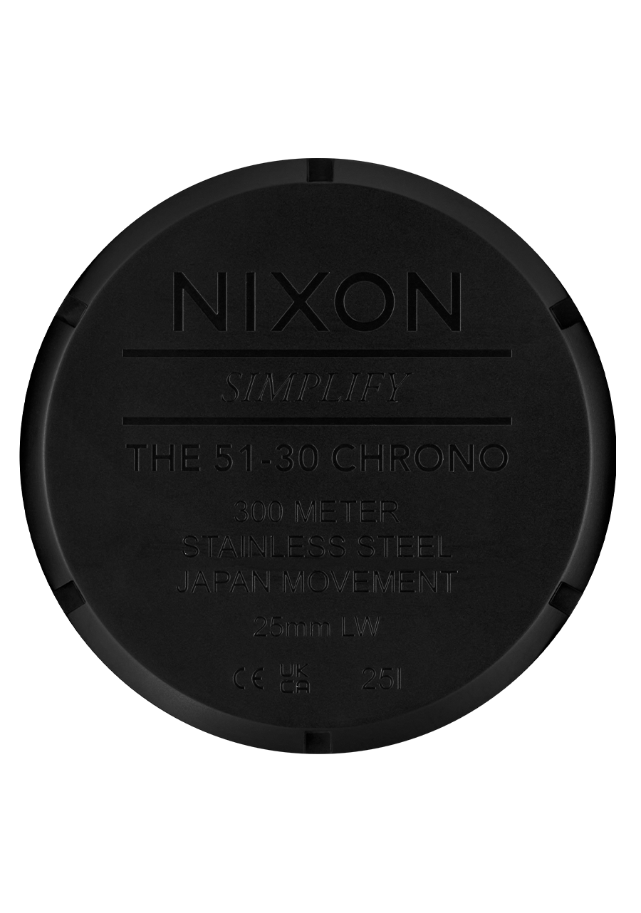 Nixon 51-30 Chrono Black and White Watch A1389-2052-00 - view 5