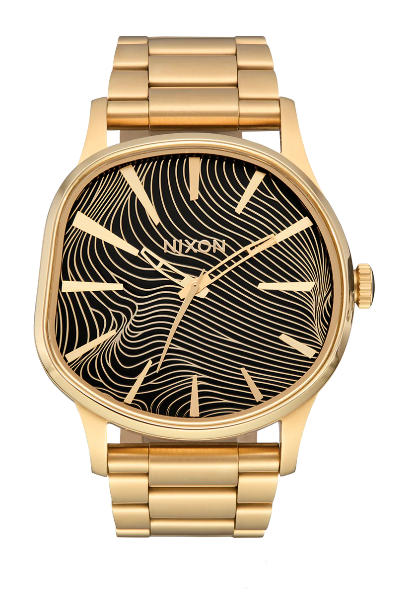 Nixon Sentry Wobble Gold and Black Watch