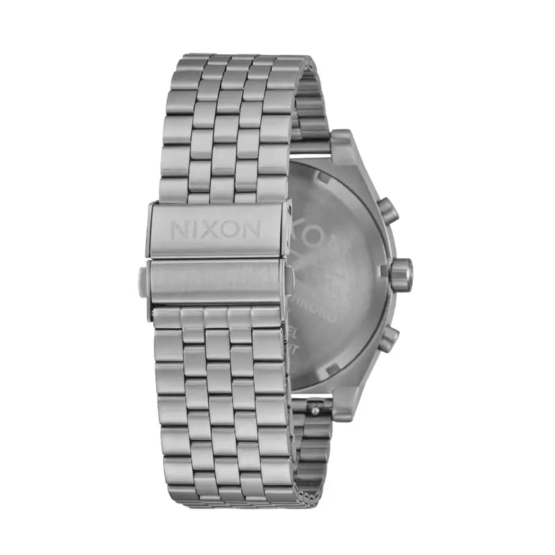 Nixon Time Teller Chrono Silver and midnight watch