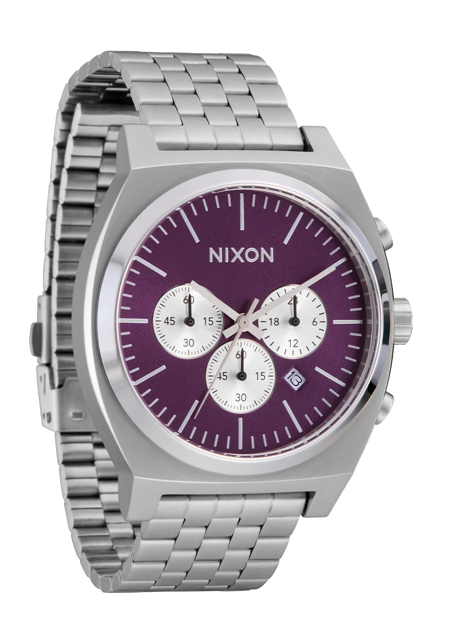 Nixon Time Teller Purple Watch